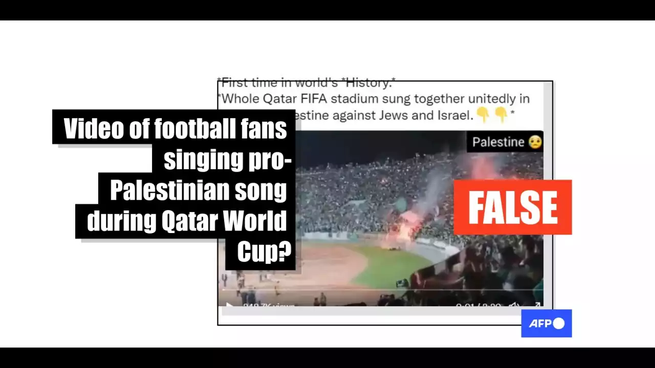 Video shows fans at football match in Morocco in 2019, not at Qatar World Cup