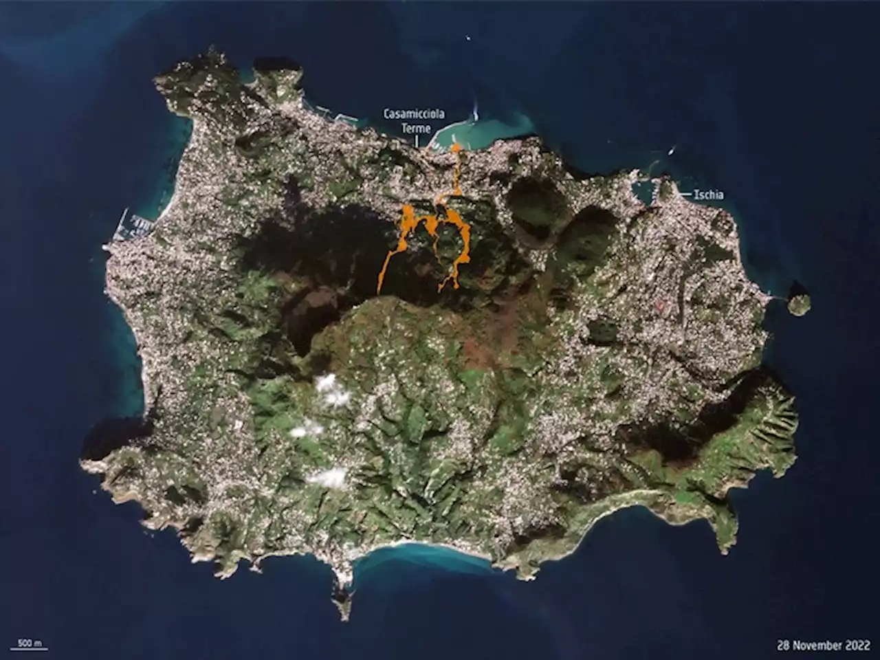 Ischia, le conseguenze della frana viste dai satelliti - Scienza & Tecnica