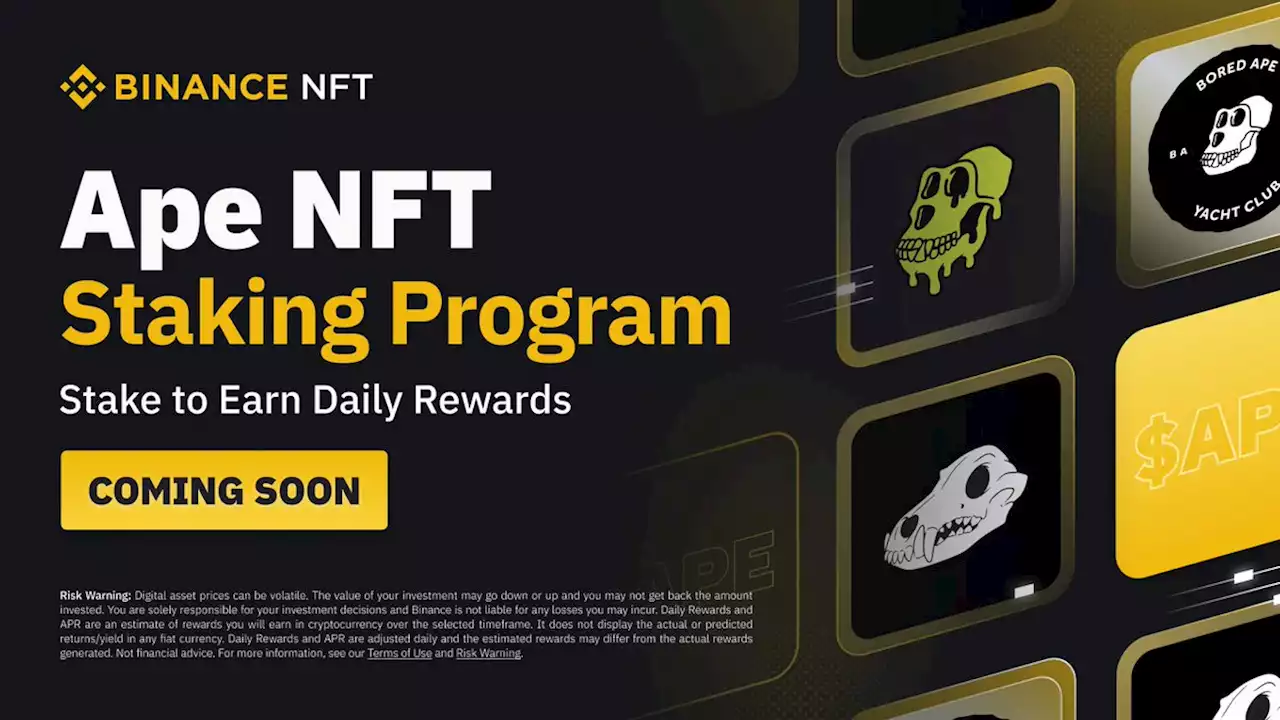 Binance NFT Marketplace Will Launch an Ape NFT Staking Program | Binance Support