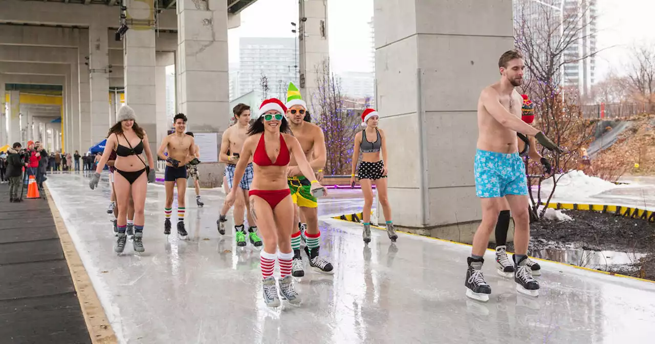 People will be taking their pants off on a Toronto skating rink this month