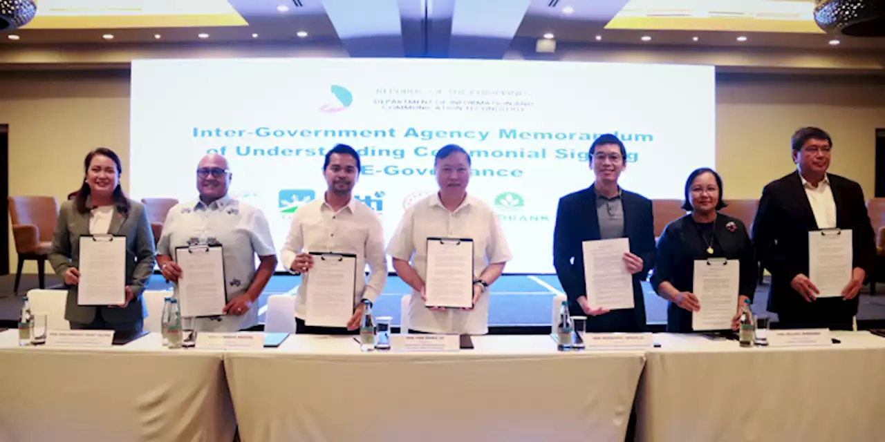 DICT chief Uy leads inter government MOA signing for e-governance - BusinessMirror