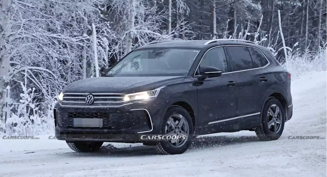 2024 Volkswagen Tiguan Shows Off Its New Curves In Winter Tests | Carscoops