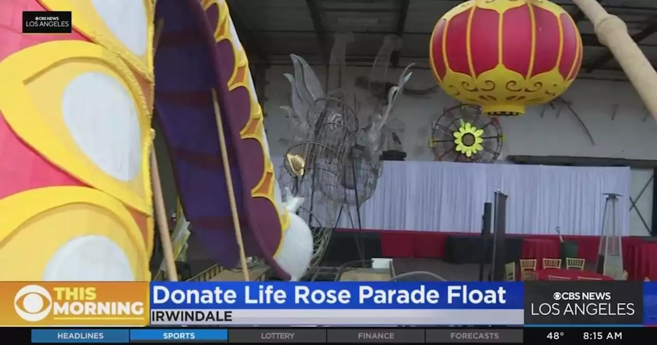 First look at the Donate Life Rose Parade float