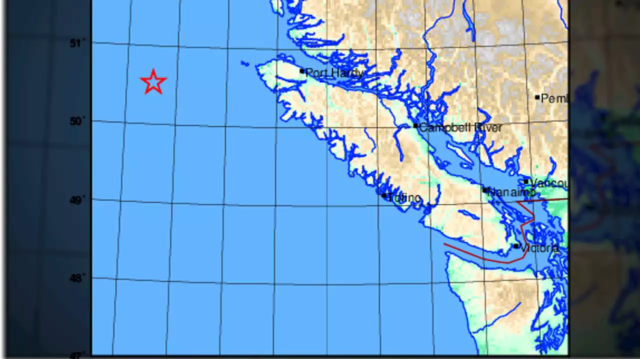 No tsunami after 4.6-magnitude earthquake west of Vancouver Island