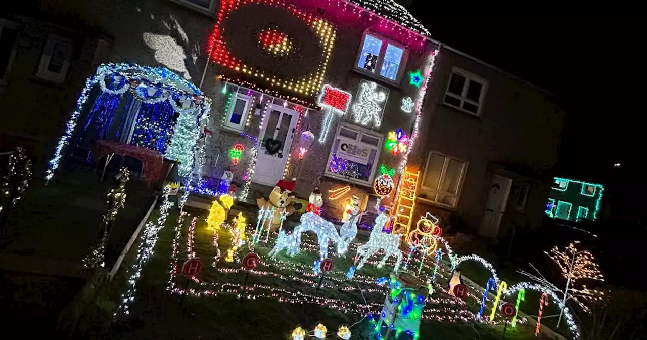 Scot's huge Christmas light display for charity after family suffers baby loss