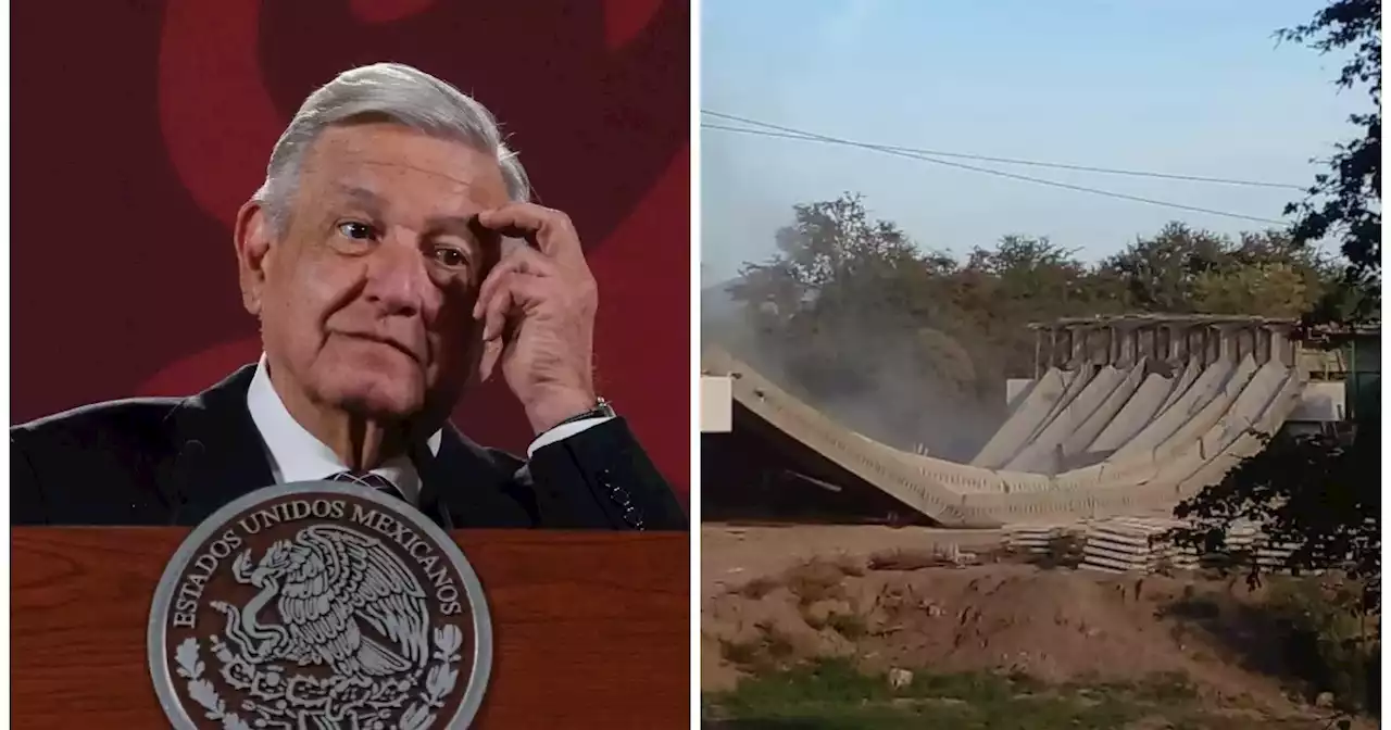 López Obrador anuncia dictamen por colapso del puente 'El Quelite' en Sinaloa