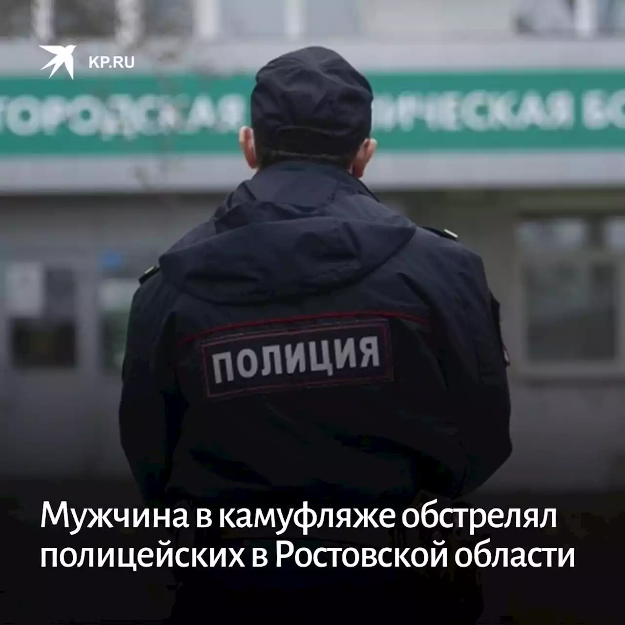 Мужчина в камуфляже обстрелял полицейских в Ростовской области