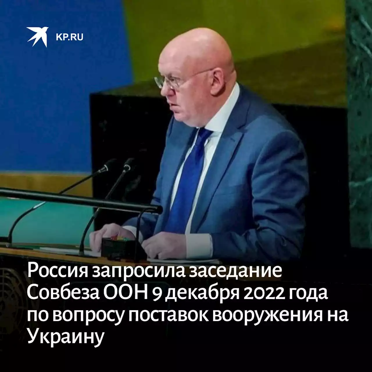 Россия запросила заседание Совбеза ООН 9 декабря 2022 года по вопросу поставок вооружения на Украину