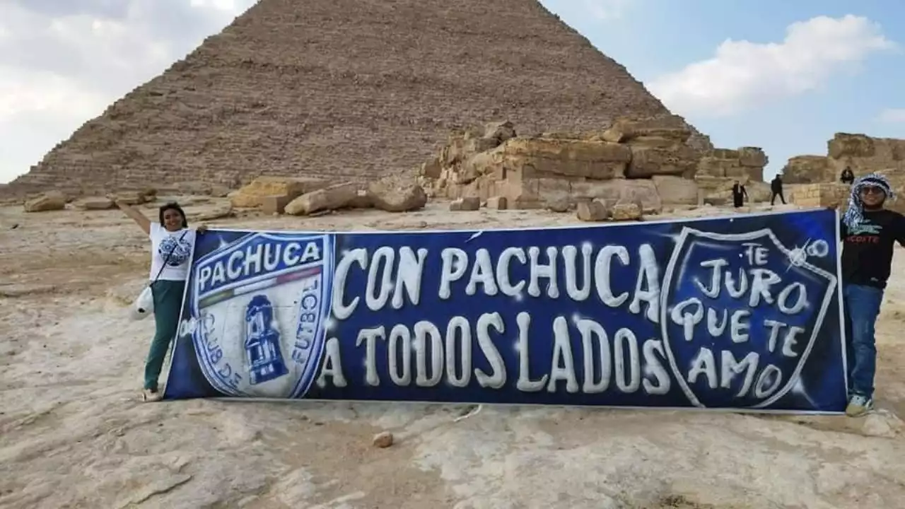 Tuzofan va con el Club Pachuca a todos lados como en Egipto | FOTOS