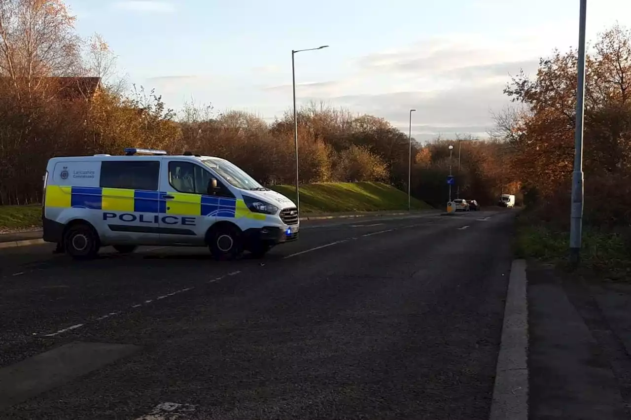 LIVE updates after van collides into lamppost on busy road, resulting in 'large police presence'