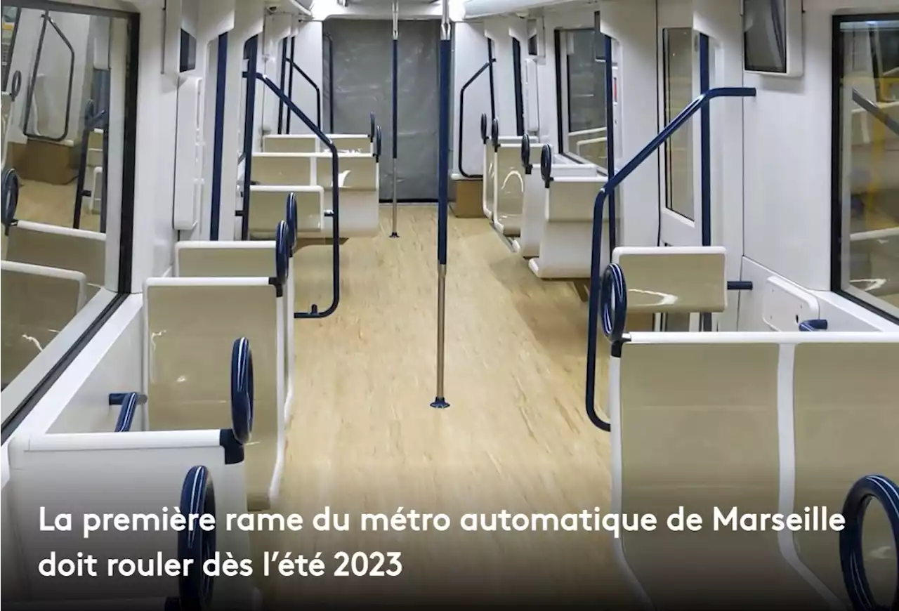 La première rame du métro automatique de Marseille doit rouler dès l'été 2023