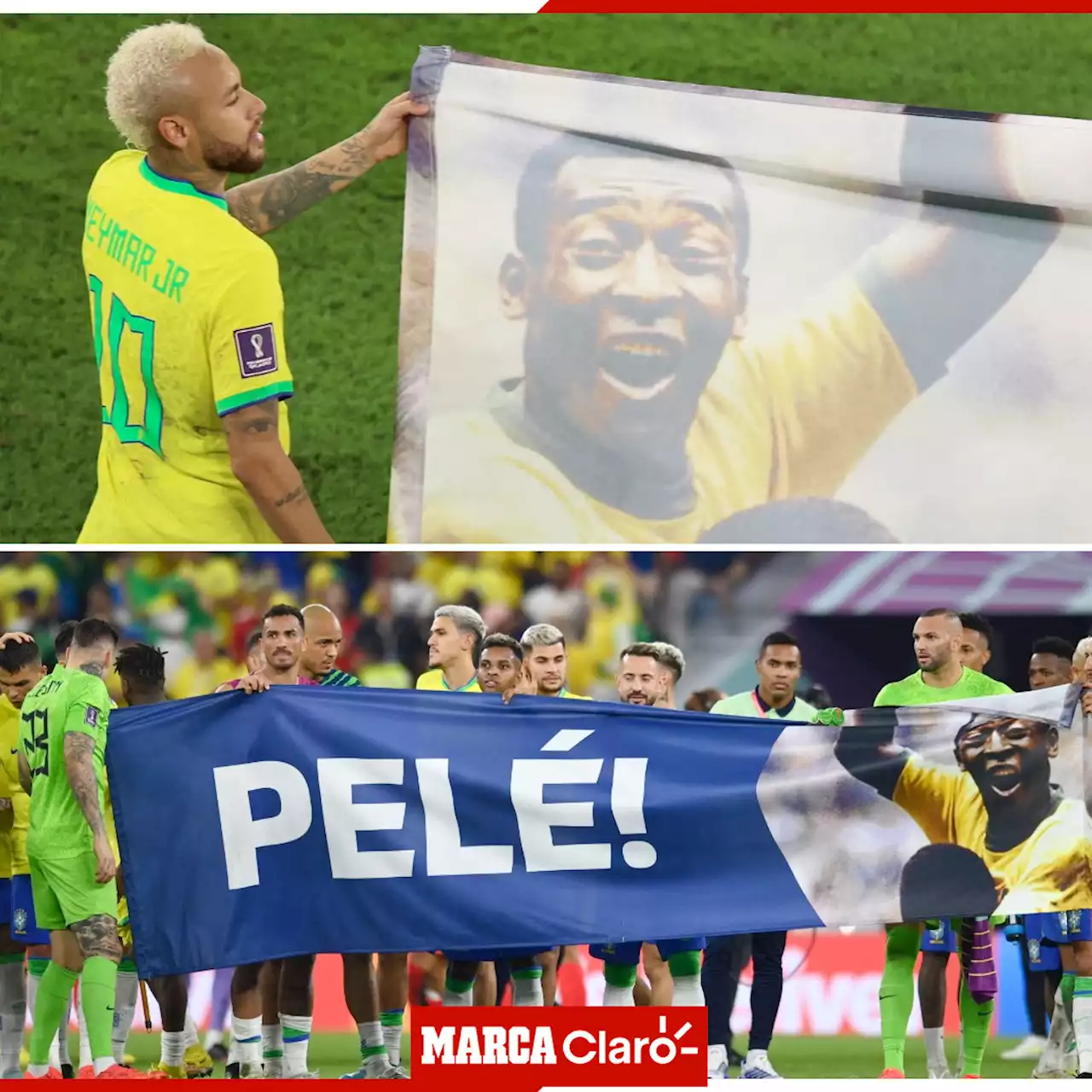 Brasil le rinde homenaje a Pelé tras su pase a cuartos de final