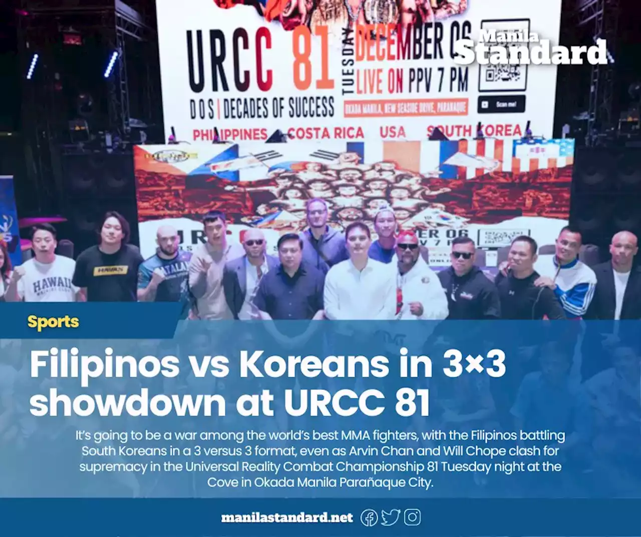 Filipinos vs Koreans in 3×3 showdown at URCC 81