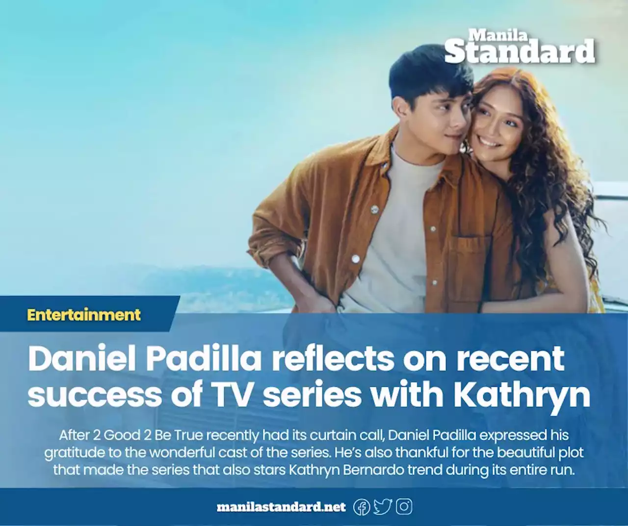 Daniel Padilla reflects on recent success of TV series with Kathryn