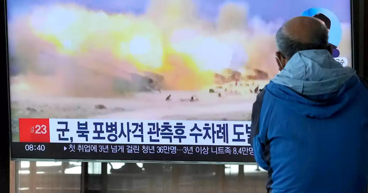 North Korea fires more artillery shells into sea in response to South Korea drills