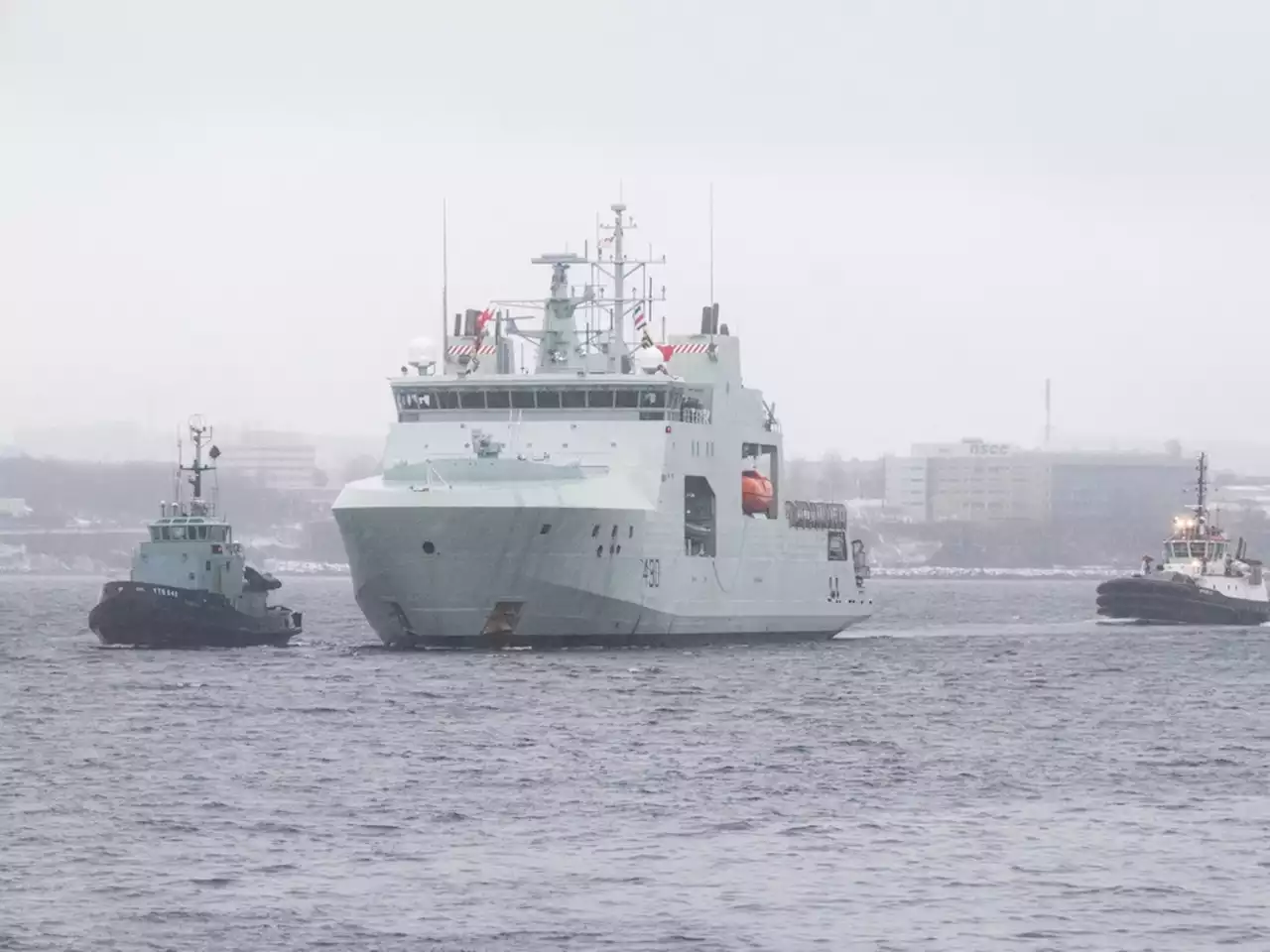 Ongoing repairs sideline navy's new Arctic ship until April