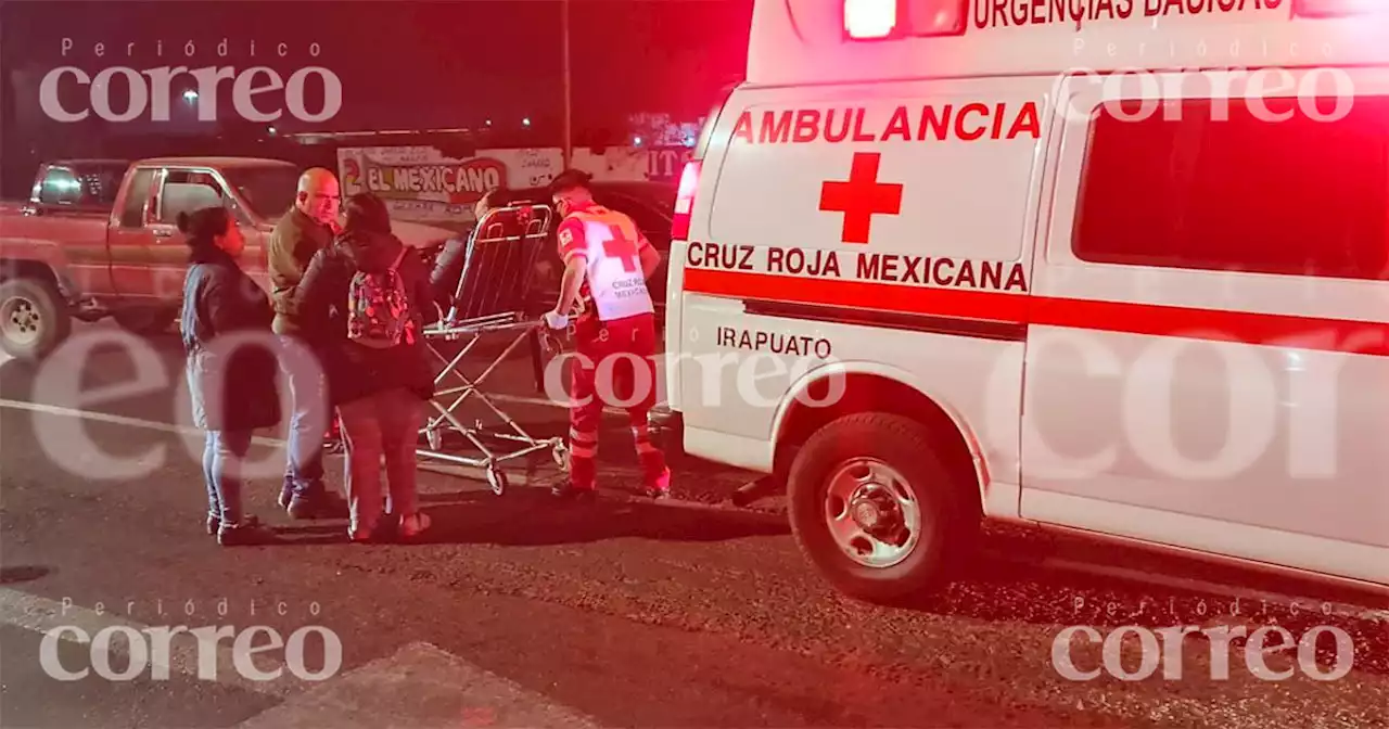 Choque en la Primero de Mayo de Irapuato dejan a tres motociclistas graves