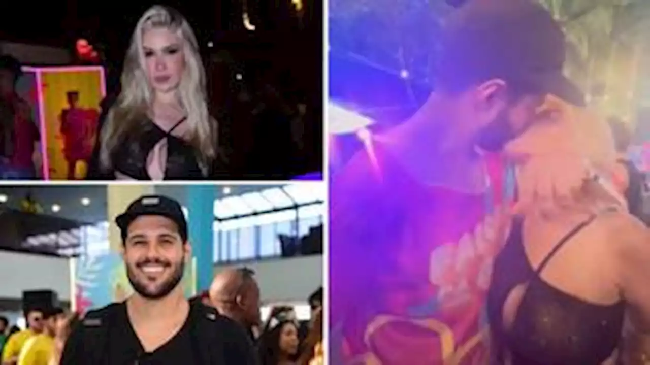 Karoline Lima é flagrada aos beijos com Rodrigo Mussi na Farofa da Gkay