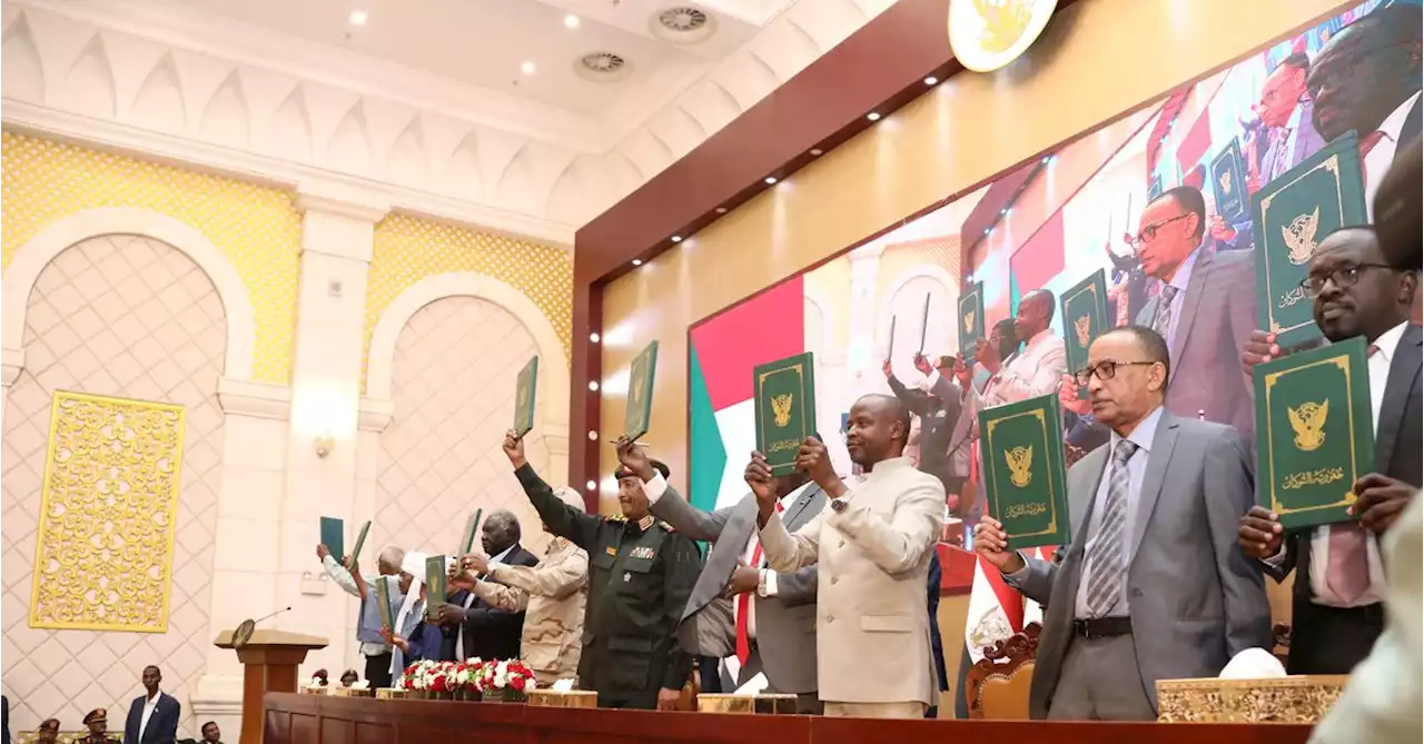 Sudan generals and parties sign outline deal, protesters cry foul