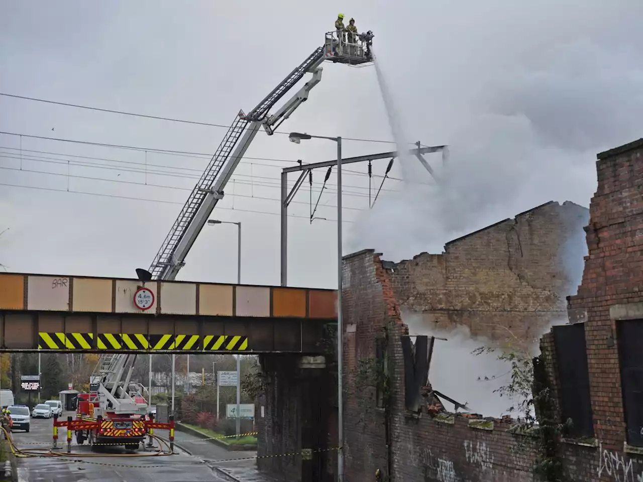 'Major disruption' to Shropshire train services continues after huge fire next to railway