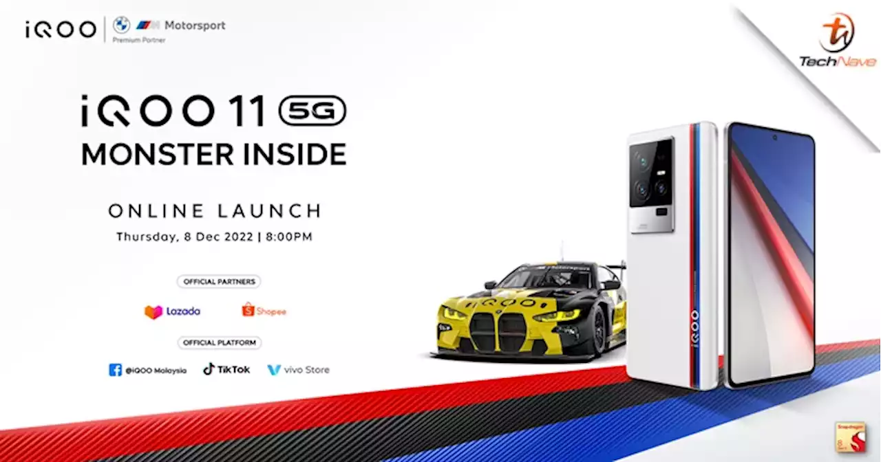 The iQOO 11 5G will be revealed in Malaysia on this Thursday | TechNave