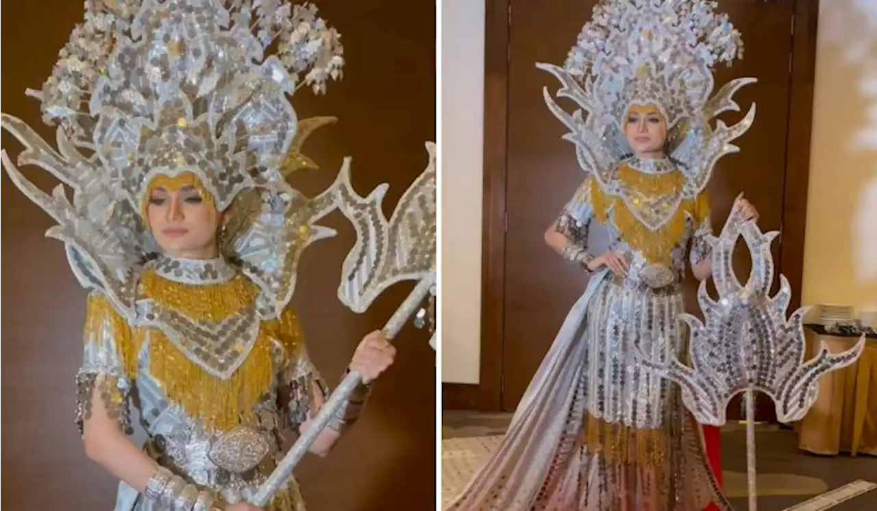 [Watch] Mrs Malaysia World 2022 Rep Dons Record-Breaking Dress With 10,000 Five-Sen | TRP