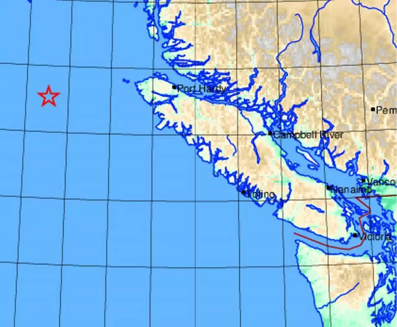 Earthquake recorded off north Island Tuesday morning