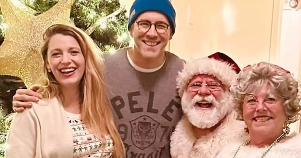 Blake Lively shows off baby bump in holiday pajamas in new pic