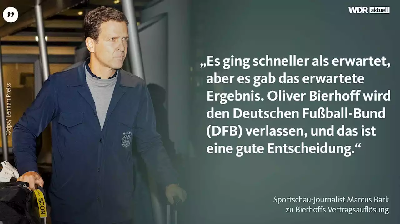 WM 2022 Kommentar: Bierhoff fehlt das Fußball-Gespür - DFB-Aus ist der beste Weg