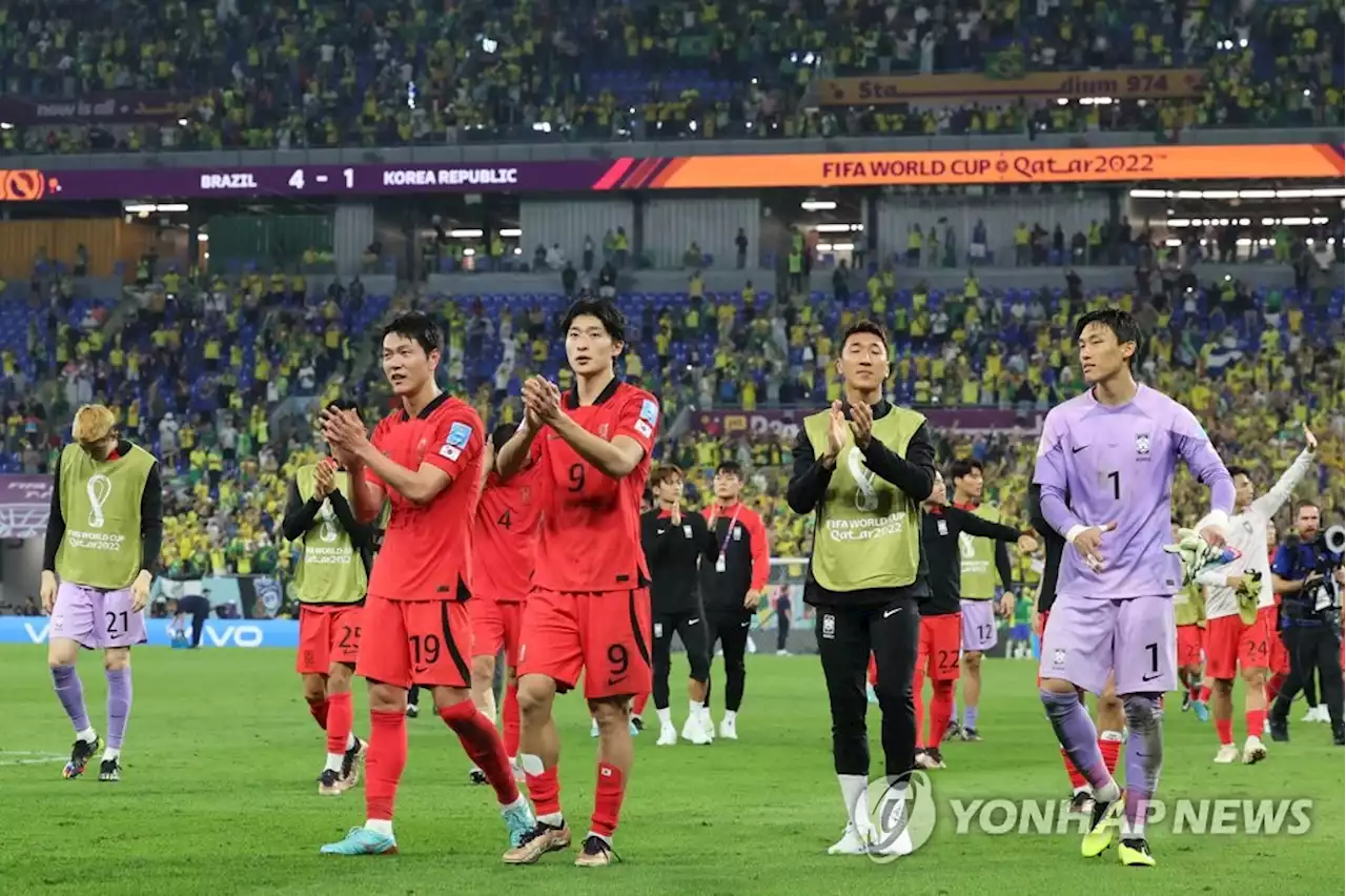 [월드컵] 조규성 '브라질이 너무 강했지만…선수들 끝까지 뛰었다'(종합) | 연합뉴스