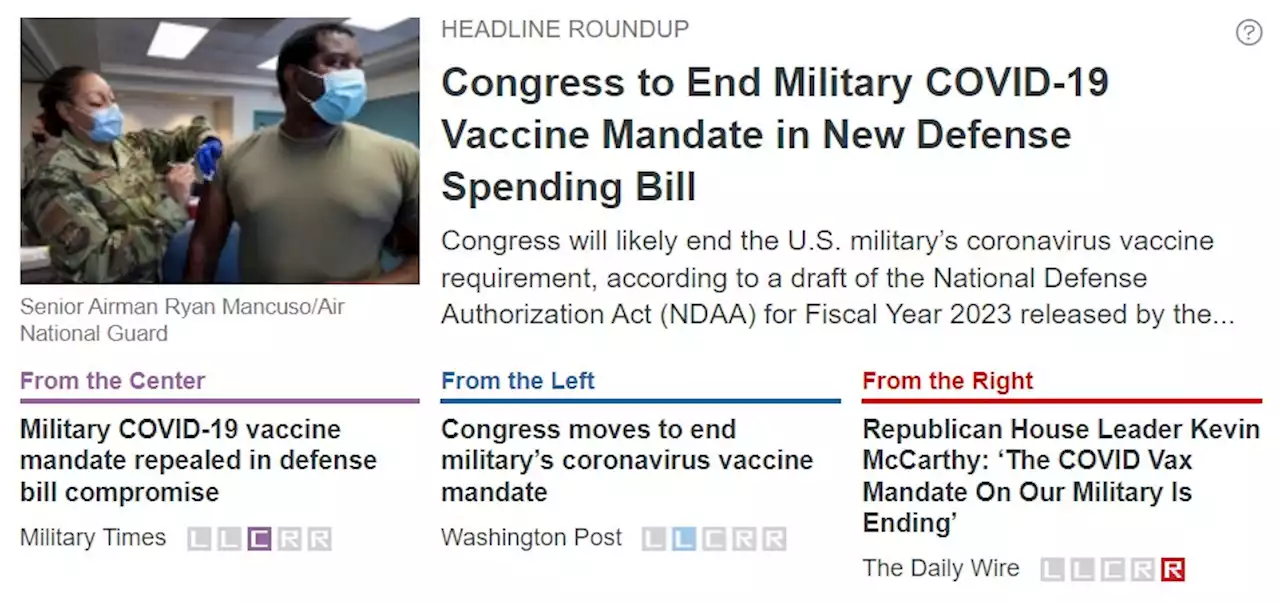 Congress to End Military COVID-19 Vaccine Mandate in New Defense Spending Bill