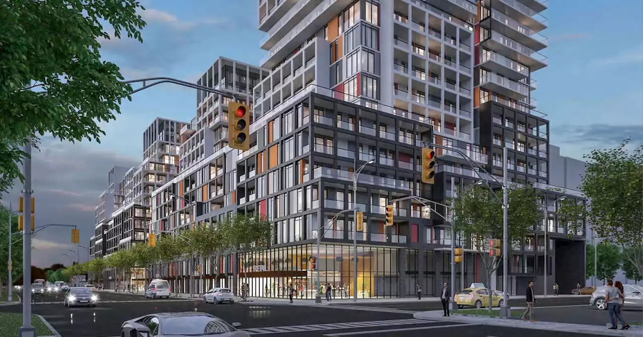 Massive Jenga-block-style condos to delete Toronto strip mall and supermarket