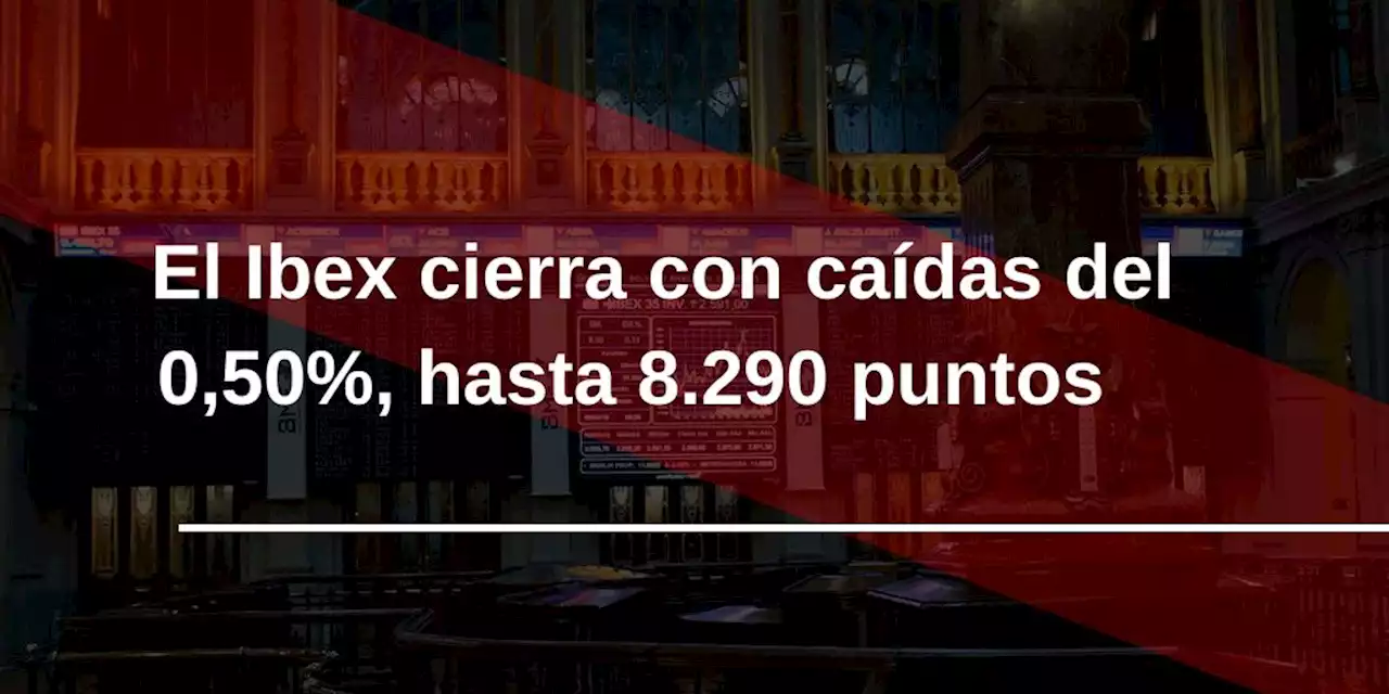 El Ibex 35 cotiza en rojo presionado por Repsol, las acereras y Telef\u00f3nica