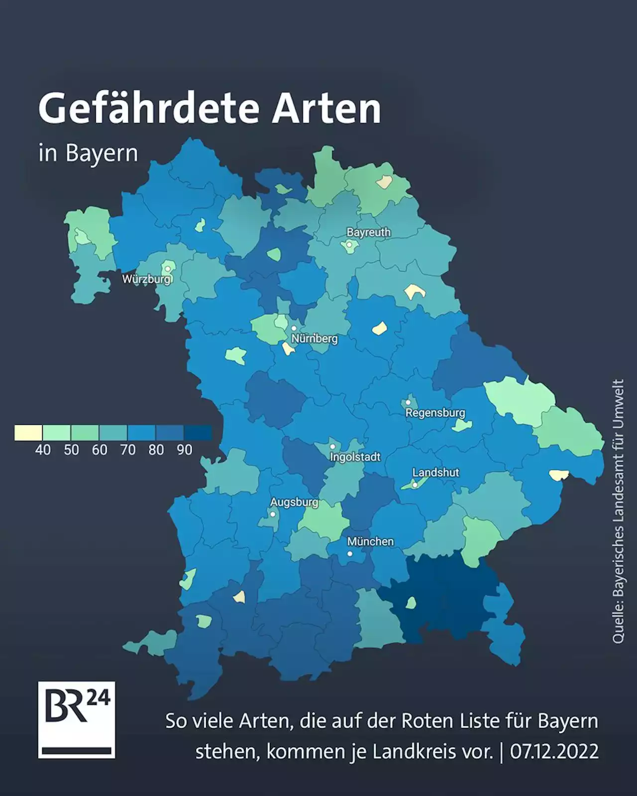 Datenanalyse zur Biodiversität: Wo in Bayern die Arten schwinden