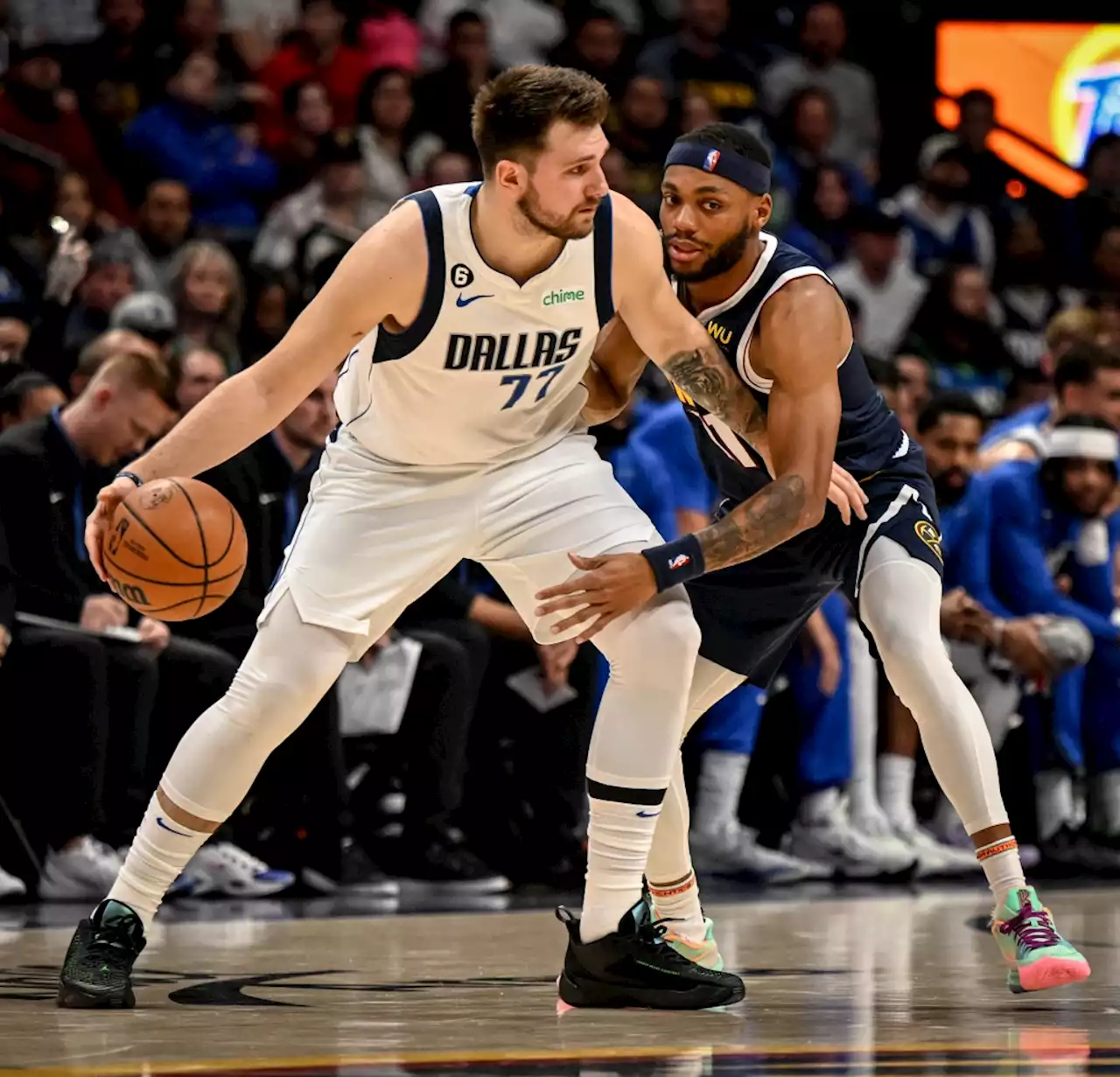 Luka Doncic, Mavericks rain 17 3-pointers to hand Nuggets third-straight loss