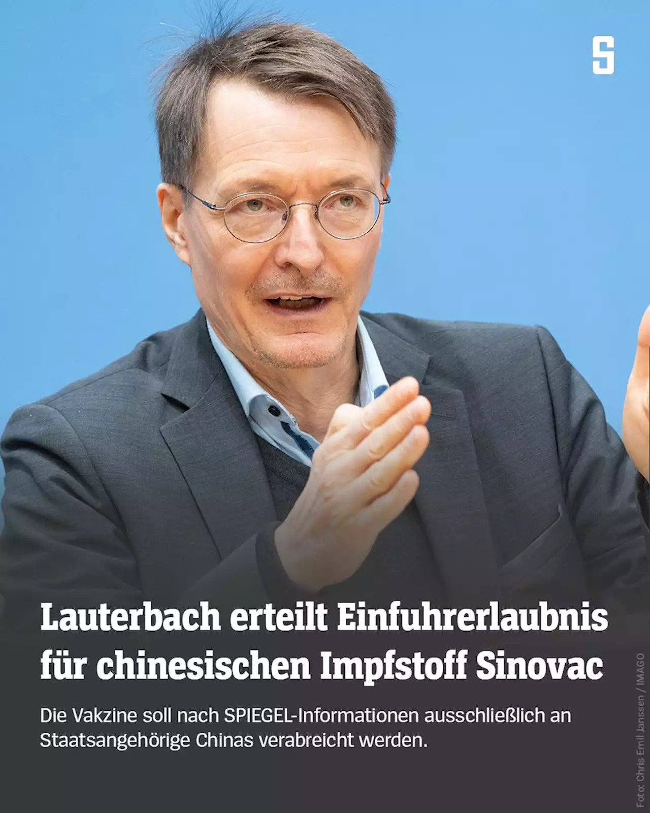 Lauterbach erteilt chinesischem Impfstoff Sinovac Einfuhrerlaubnis