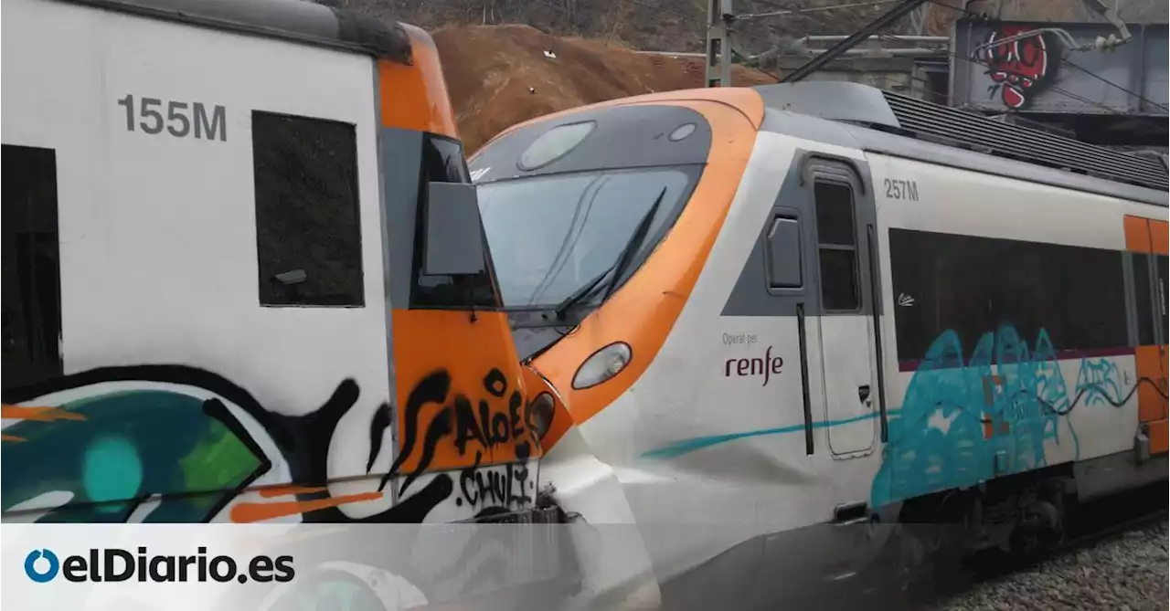 El choque de dos trenes en una estación de Montcada i Reixac (Barcelona) deja unos 150 pasajeros lesionados