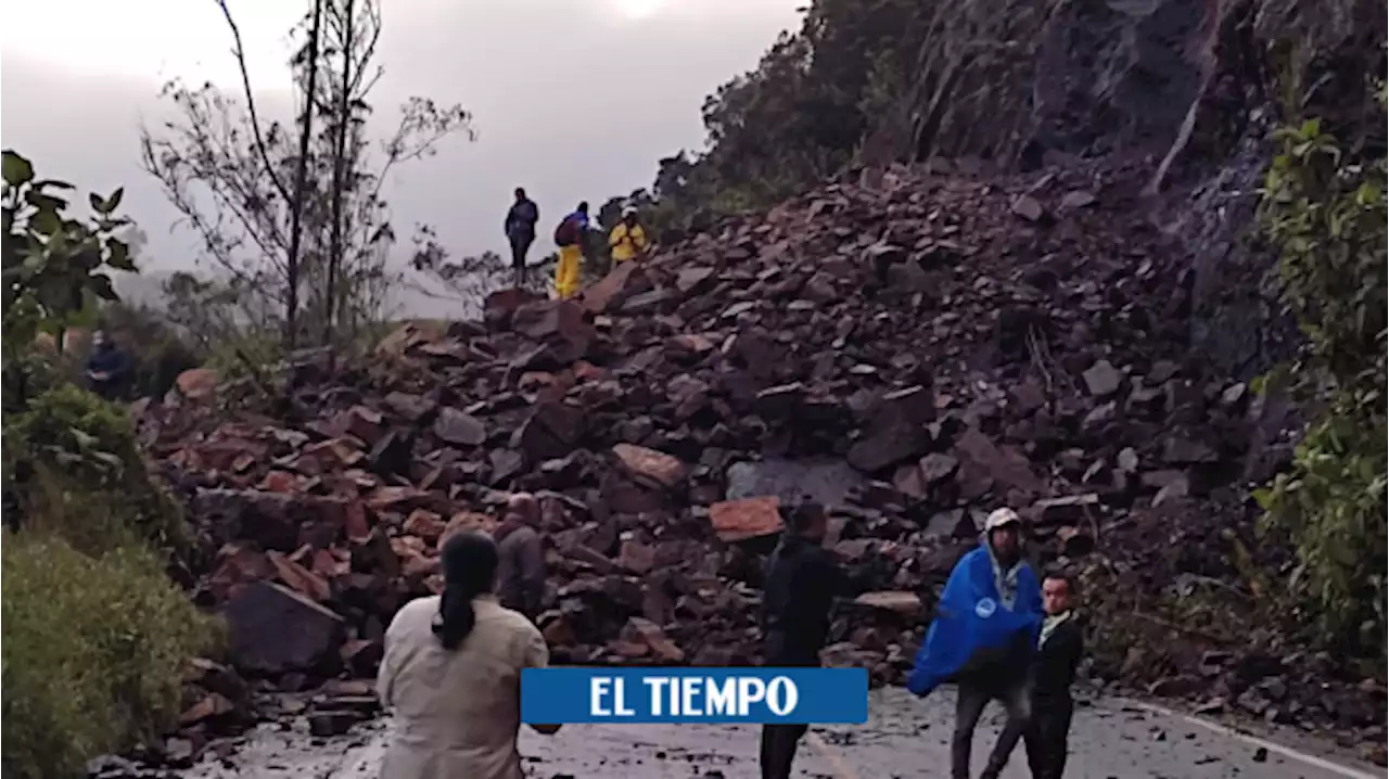 Problemas en Bogotá y Cundinamarca por derrumbes en las vías