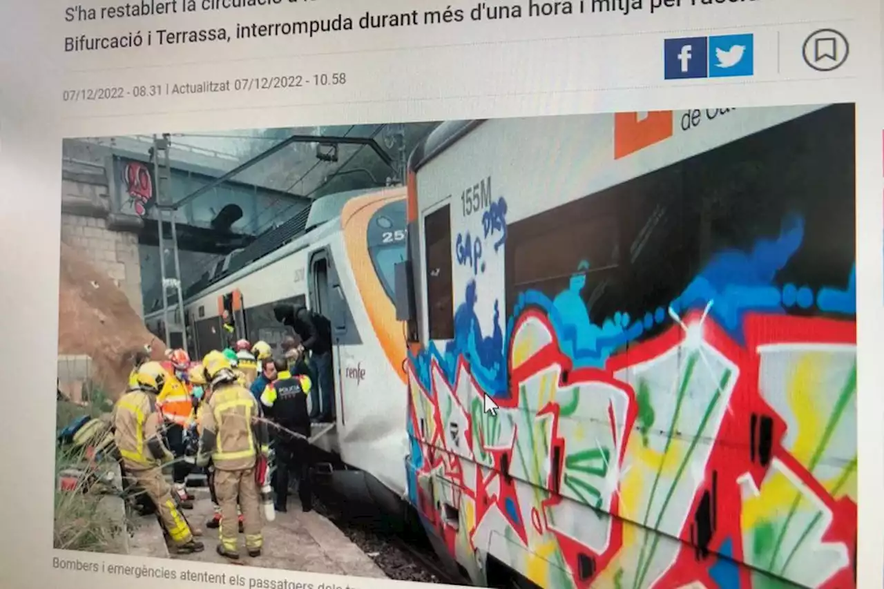 Un accident entre deux trains fait 155 blessés légers près de Barcelone