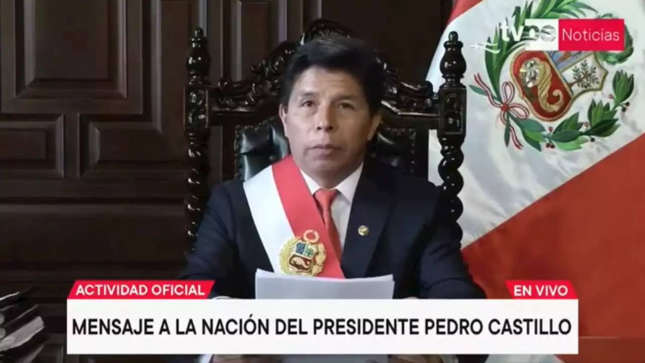 Crisis en Perú: Pedro Castillo disuelve el Congreso y ordena gobierno de excepción