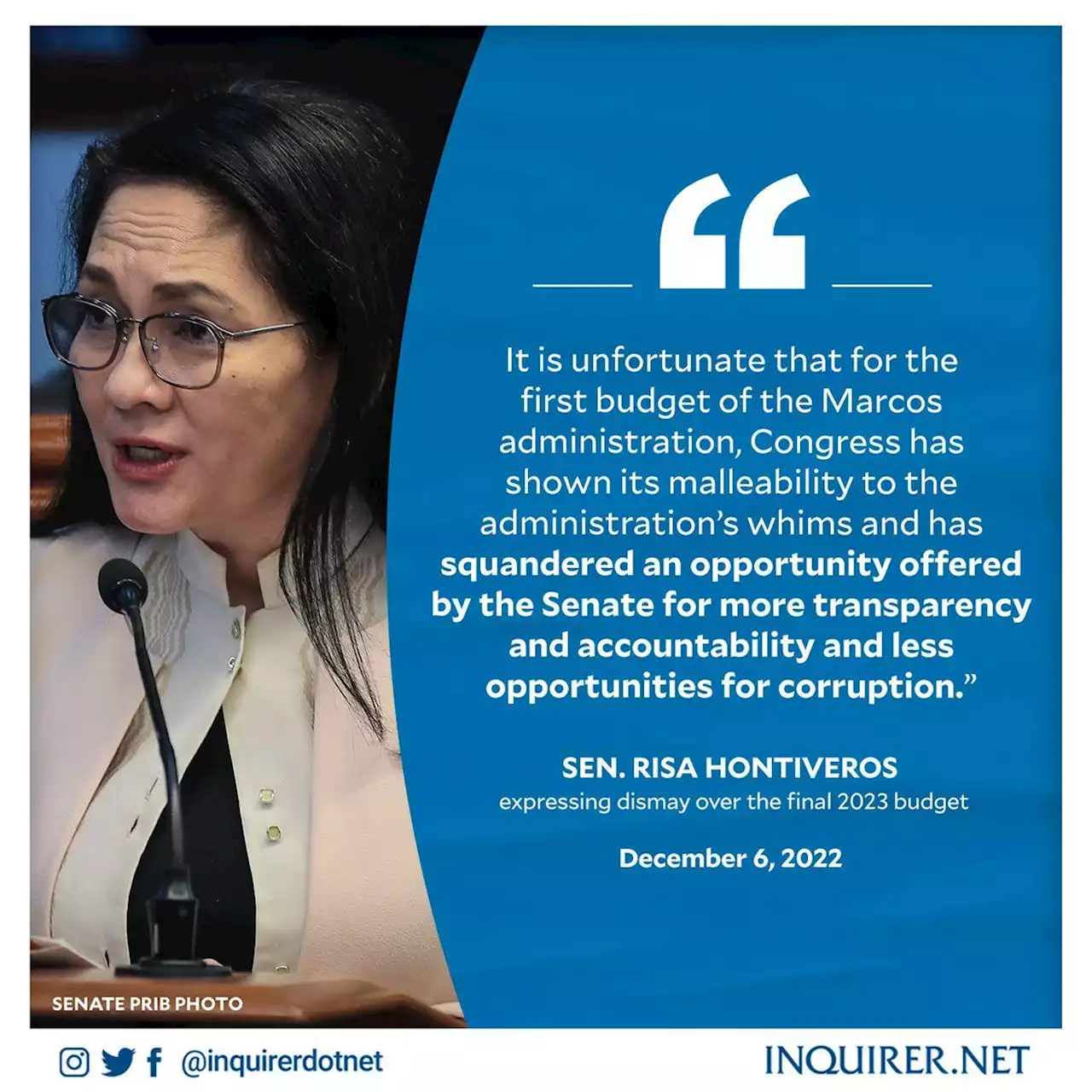 Pimentel, Hontiveros dismayed by final 2023 budget