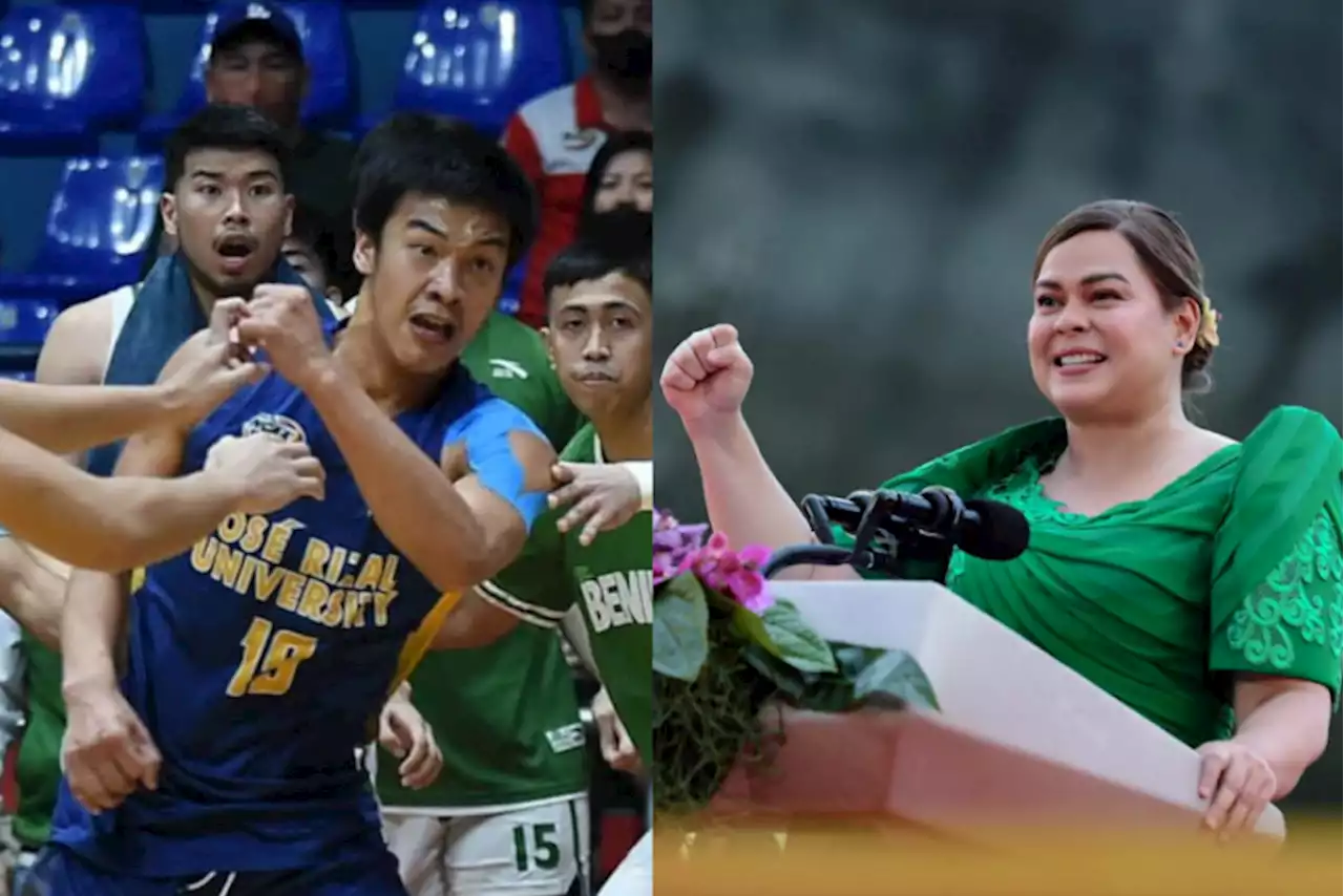 After punching spree, suspended NCAA player John Amores receives letter from Sara Duterte