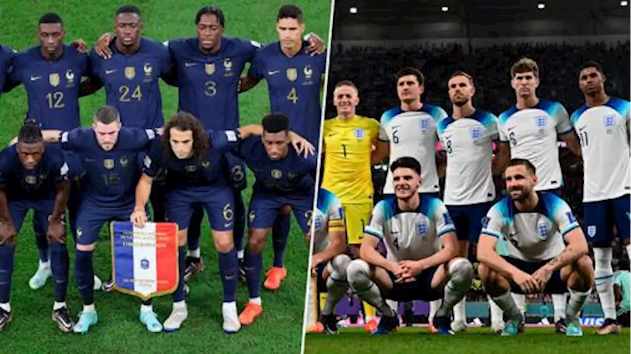 Inglaterra e França fazem duelo entre as seleções mais disciplinadas da Copa do Mundo