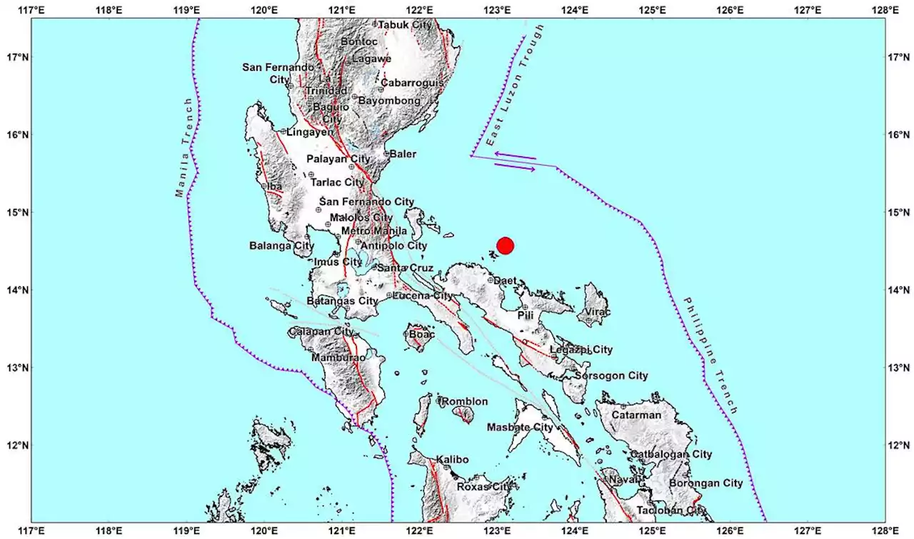 Magnitude 5.3 quake jolts Camarines Norte, also felt in parts of Metro Manila