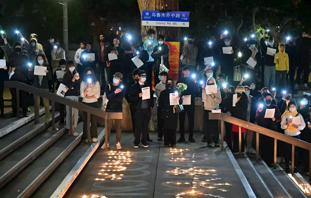 Students protest campus lockdown as China eases Covid curbs