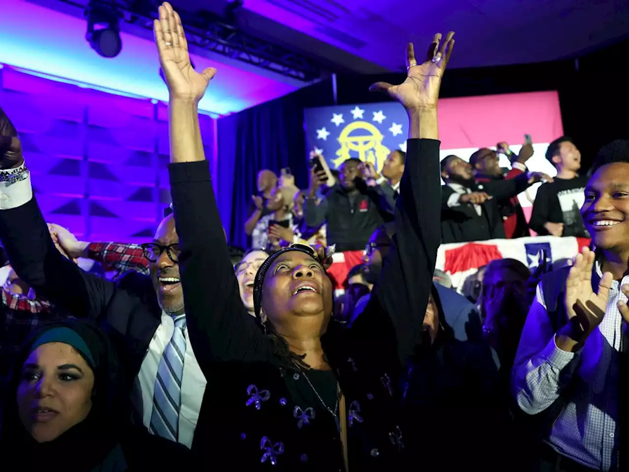 Democrats celebrate as Senator Raphael Warnock wins Georgia runoff