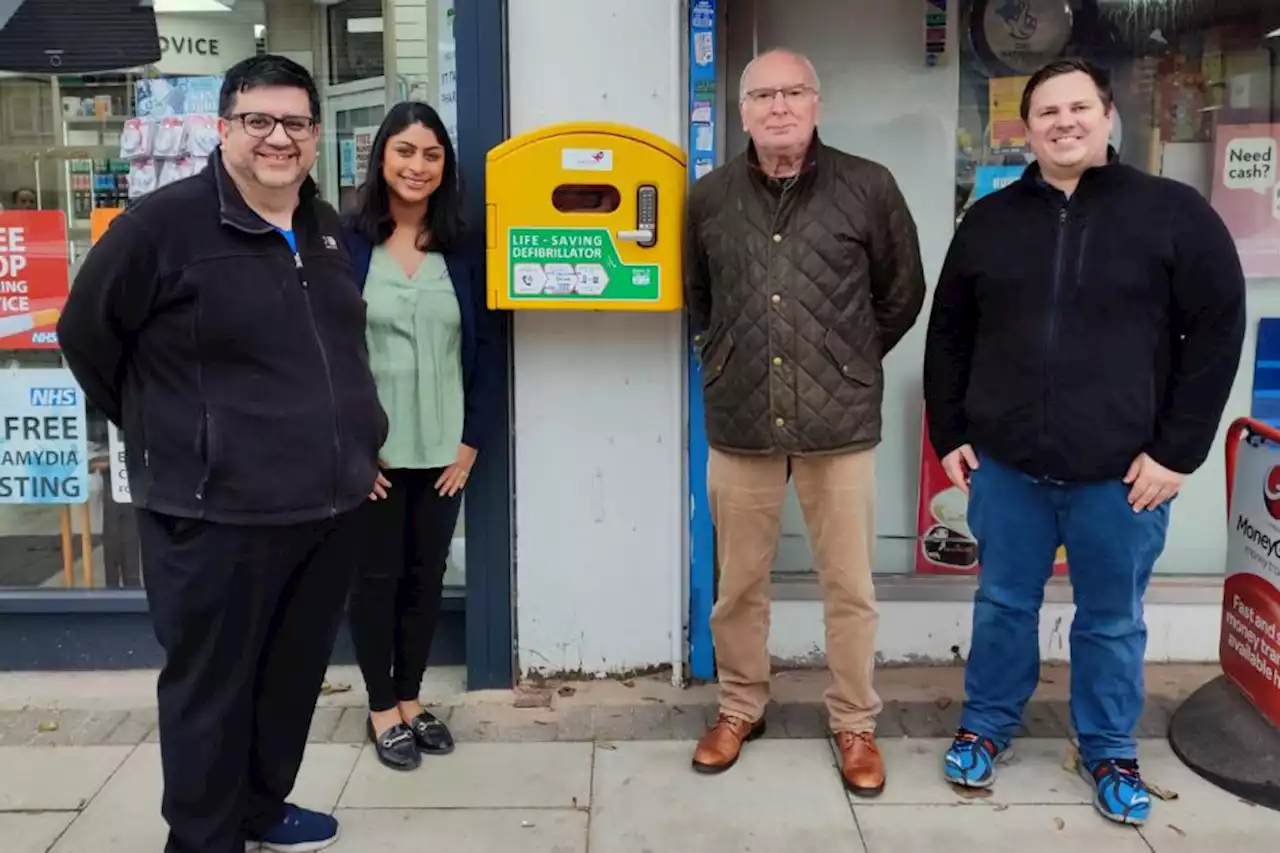 Community spirit hailed as life-saving defibrillator installed