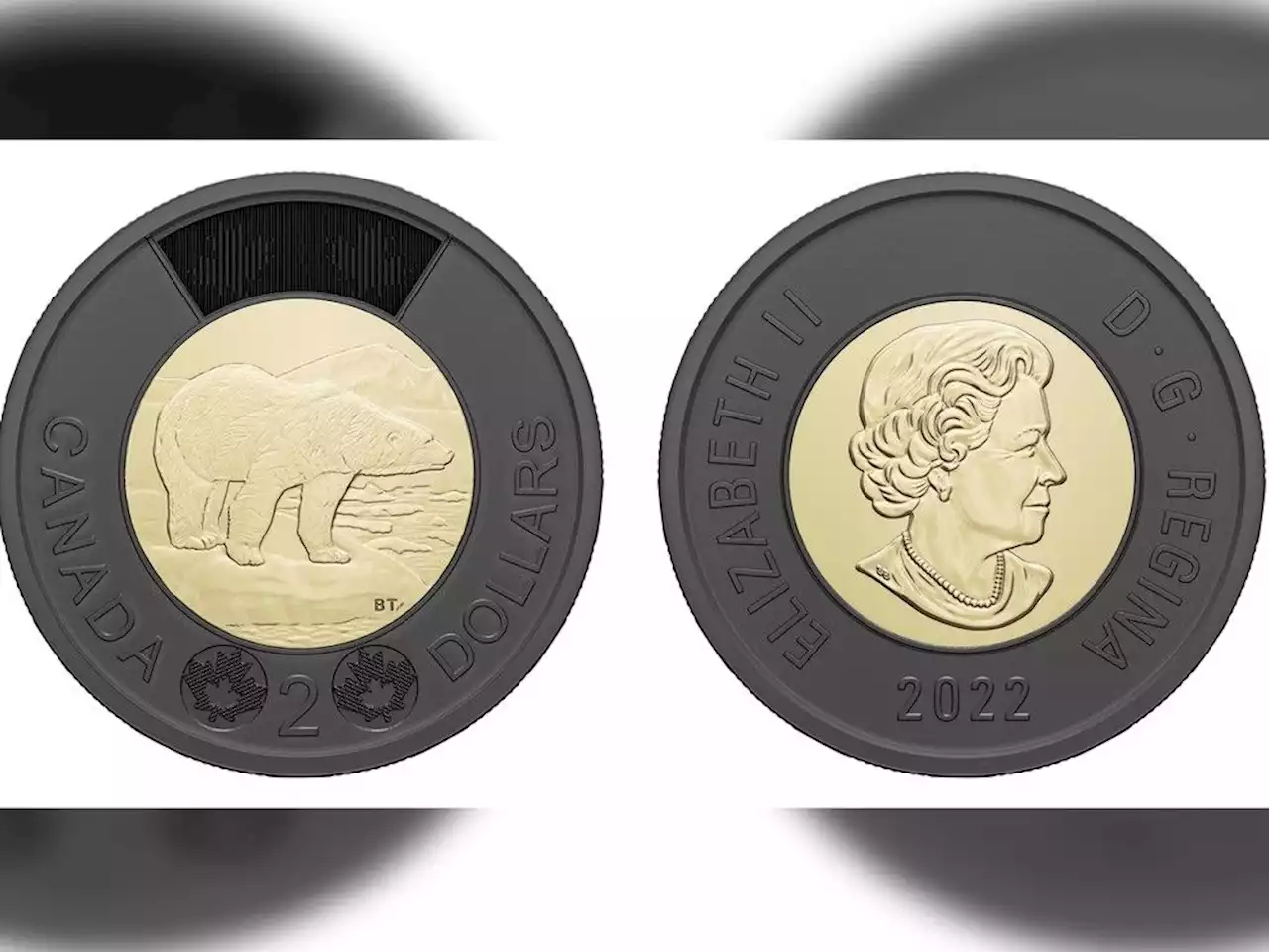 Royal Canadian Mint unveils new toonie featuring black metal ring to honour Queen Elizabeth II