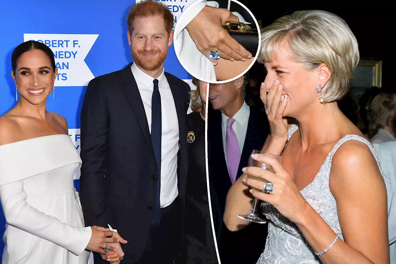 Why Meghan Markle wore Princess Diana’s aquamarine ring to Ripple of Hope Gala