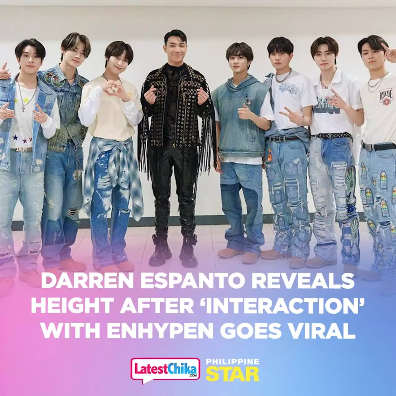 Darren Espanto reveals height after 'interaction' with ENHYPEN goes viral - Latest Chika